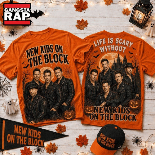 Life Is Scary Without New Kids On The Block Halloween T Shirt , Music Trend Shirt