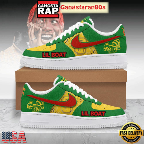 Lil Boat Concrete Boys Special Edition Air Force 1 Shoes Running Sneakers
