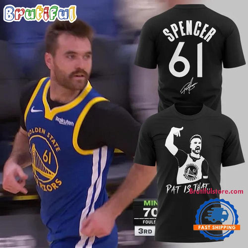 Limited Released Golden State Warriors Pat Spencer Signature T Shirt