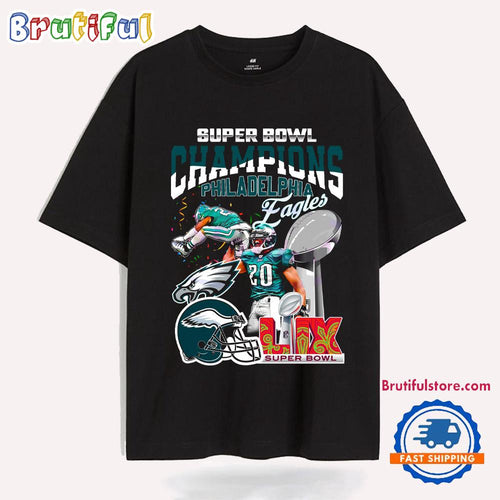 Lix Super Bowl Champions Philadelphia Eagles Football 2025 T Shirt