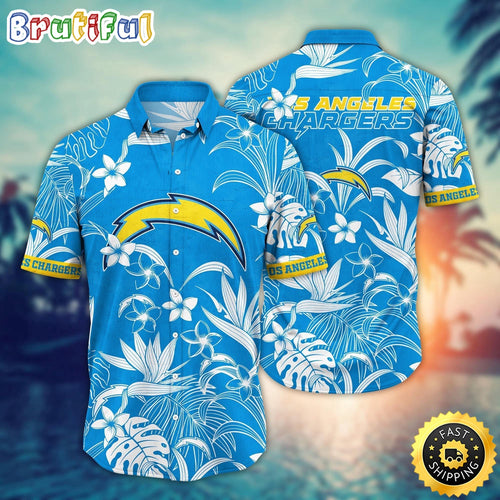 Los Angeles Chargers Hawaii Shirt Flower Vacation Mood Shirts