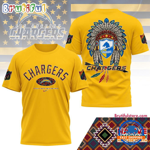 Los Angeles Chargers Native American Heritage Month 3D Shirt