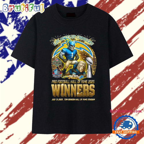 Los Angeles Chargers Pro Football Hall of Fame 2025 Winners T Shirt