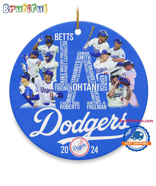Los Angeles Dodgers 2024 National League World Series Champions Ornament