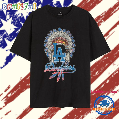 Los Angeles Dodgers Baseball Native American Night Month 2025 T Shirt