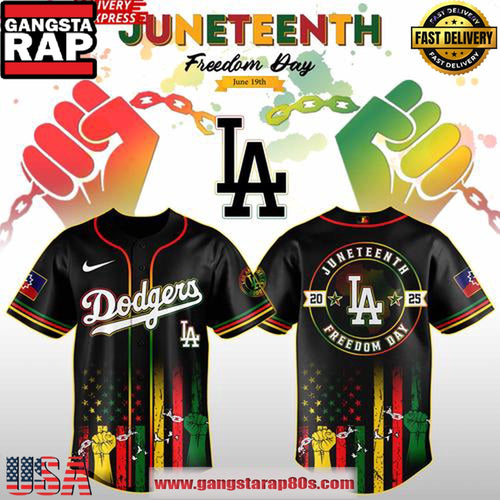 Los Angeles Dodgers Juneteenth Day 2025 Special Edition Baseball Jersey Shirt