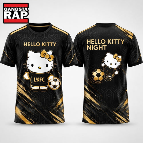 Los Angeles FC x Hello Kitty Night 2026 Special New Black 3D Shirt