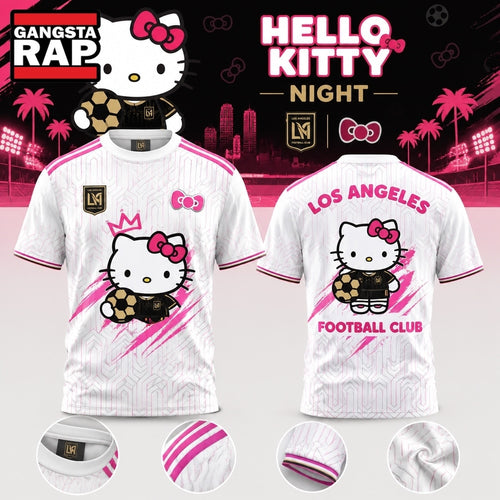 Los Angeles FC x Hello Kitty Night 2026 Special New White T Shirt