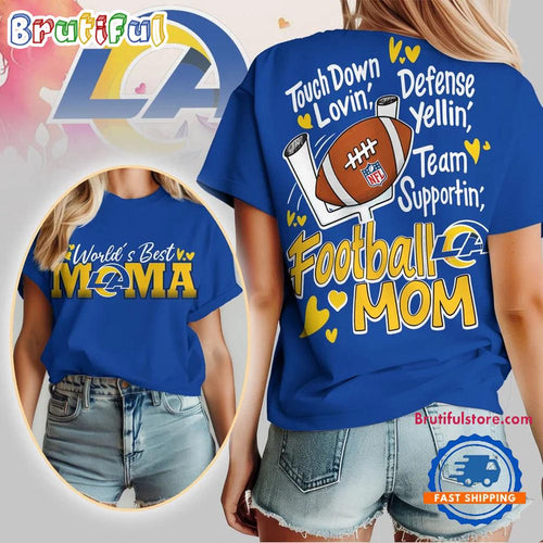 Los Angeles Rams 2026 NFL Mother Day Football Mama All Over Print T Shirt