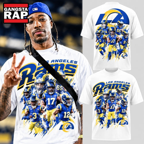 Los Angeles Rams BIG HEAD RAMS 2026 Graphic T Shirt