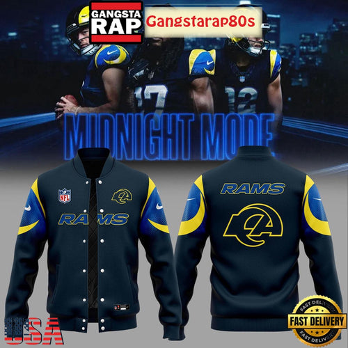 Los Angeles Rams New Rivalries Mid Night Mod Uniform 2025 Special Baseball Jacket
