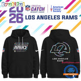 Los Angeles Rams NFL Crucial Catch 2026 Limited Edition Black Hoodie Shirt