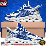 Los Angeles Rams Custom Name Clunky Sneaker Max Soul Shoes