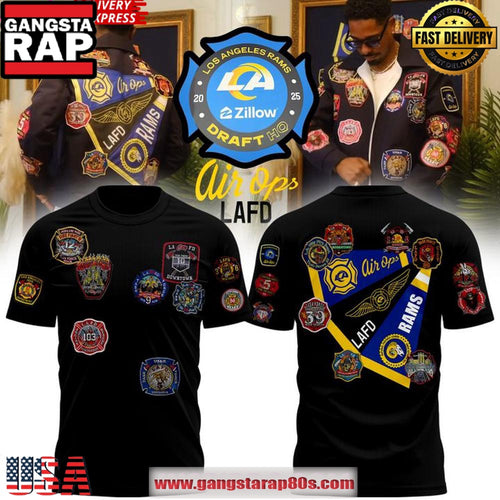 Los Angeles Rams x Kevin Leonel LAFD 2025 Unisex T Shirt