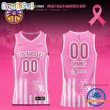 Los Angeles Sparks 2026 WNBA Breast Health Awareness Night Limited Edition Basketball Jersey