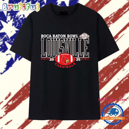 Louisville Cardinals 2025 Boca Raton Bowl logo T Shirt