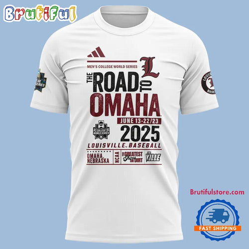 Louisville Cardinals Road To Omaha 3D Shirt