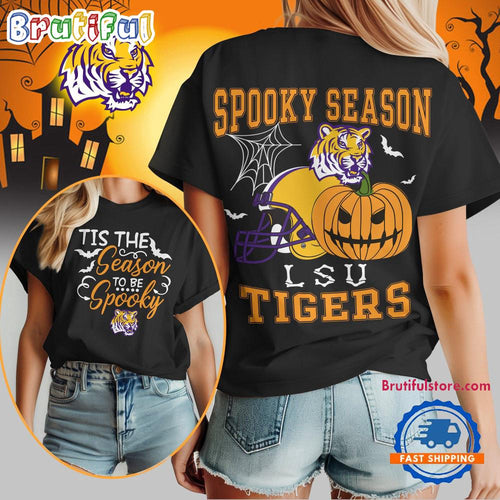 LSU Tigers 2025 NCAA Halloween Spooky Season Vintage T Shirt