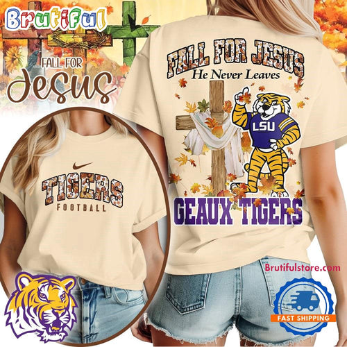 LSU Tigers 2025 NCAA Season Fall For Jesus Unisex 3D Shirt