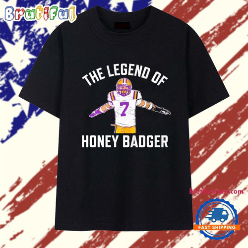 LSU Tigers Football Tyrann Mathieu the Legend of Honey Badger T Shirt