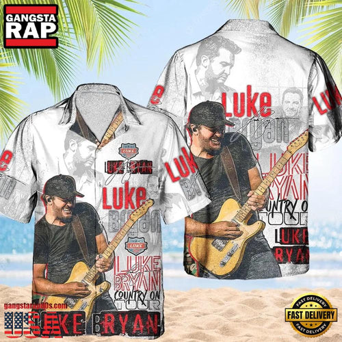 Luke Bryan Country On Tour Hot Summer Aloha Shirt Shirt