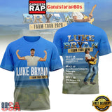 Luke Bryan Farm Tour 2026 Limited Edition Unisex 3D Shirt