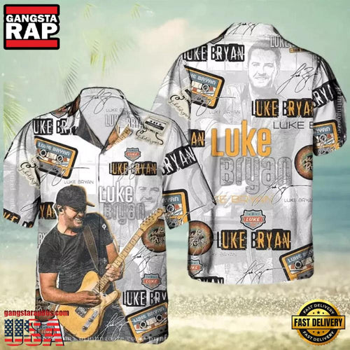 Luke Bryan Tour Hot Summer Aloha Shirt Shirt