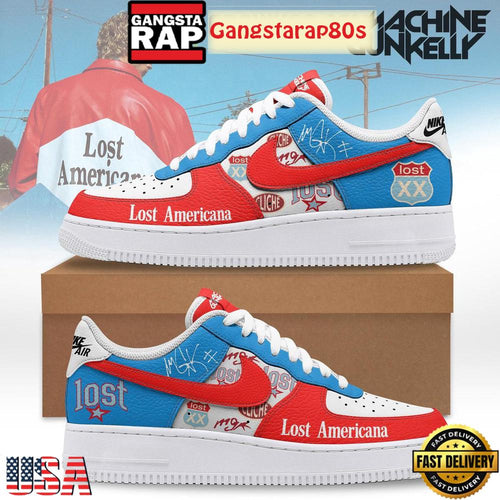 Machine Gun Kelly Lost Americana Air Force 1 Running Sneakers Shoes