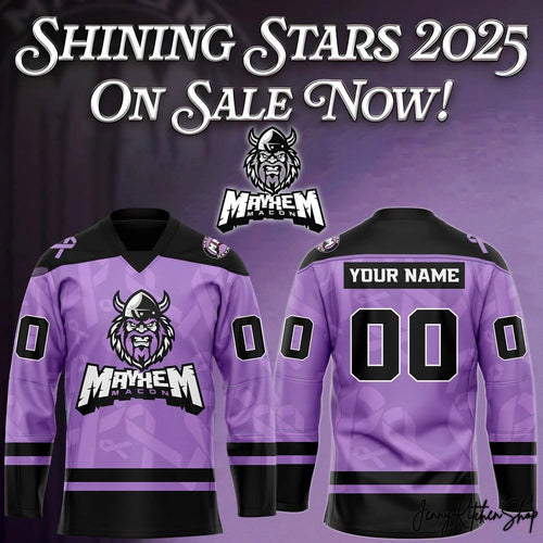 Macon Mayhem Shining Stars Hockey Jersey