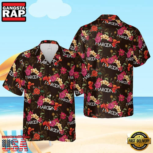 Maroon 5 Floral Hot Summer Aloha Shirt Shirt