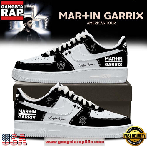 Martin Garrix AMERICAS TOUR 2026 Limited Edition Signature Black Nike Air Force 1 Fashions Shoes