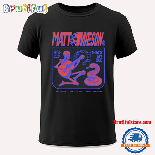 Matt Maeson That’s My Cue Red Skeleton T Shirt