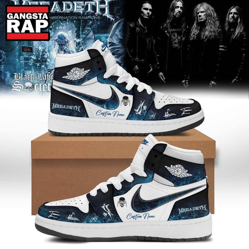 Megadeth Limited Signed Air Jordan 1 Hightop Shoes
