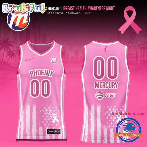 Phoenix Mercury 2026 WNBA Breast Health Awareness Night Limited Edition Basketball Jersey