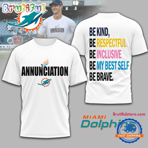 Miami Dolphins NFL Annunciation 2025 Unisex 3D Shirt
