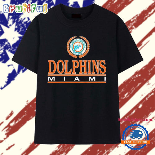 Miami Dolphins NFL Crest Apparel logo T Shirt