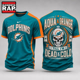 Miami Dolphins NFL Till I’m Dead Forever Skull Fan Pride 3D Shirt, Football New Design Shirt Hoodie T-Shirt