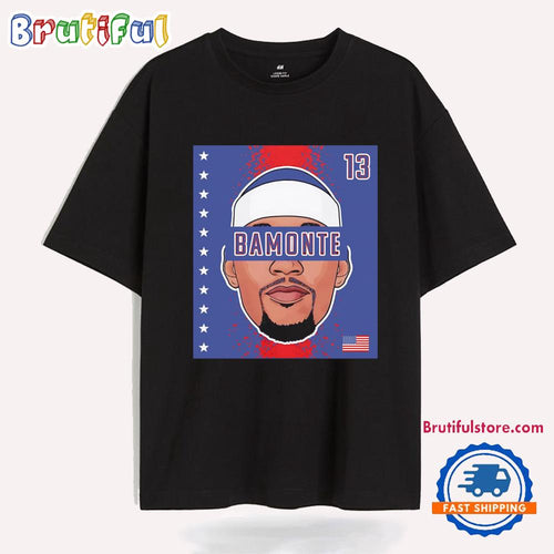 Miami Heat Bam Adebayo 13 Bamonte Usa Poster T Shirt