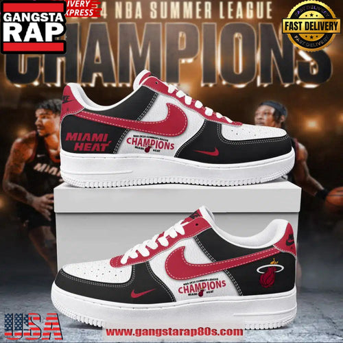 Miami Heat NBA Summer League Champions Air Force 1 Sneakers Shoes