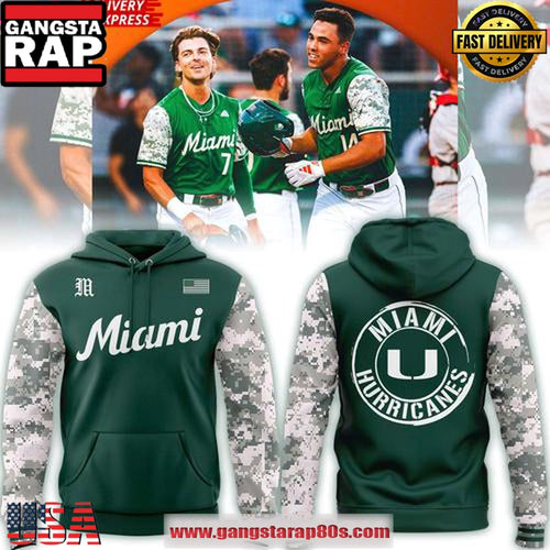 Miami Hurricanes 2025 Armed Forces Unisex Hoodie
