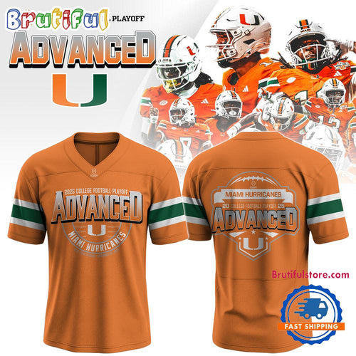 Miami Hurricanes 2025 College Football Playoff Limited Edition Football Jersey