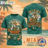 Miami Hurricanes 2026 NCAA Summer Limited Edition 3D T Shirt