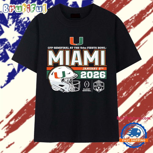Miami Hurricanes CFP Semifinal at the Vrbo Cotton Bowl Champions helmet 2026 T Shirt