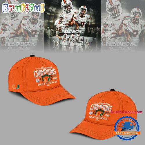 Miami Hurricanes College Football Playoff 2026 Fiesta Bowl Champions Limited Edition Classic Cap
