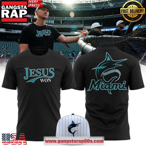 Miami Marlins Jesus Won Special Edition 2025 Unisex T Shirt