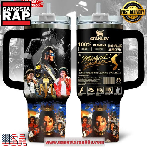 Michael Jackson Moonwalk Special Stanley Tumbler Cup 40oz