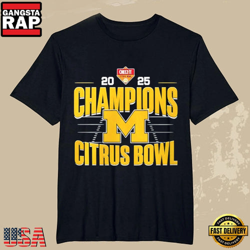 Michigan Wolverines Citrus Bowl Champions 2025 T Shirt