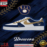 Milwaukee Baseball Nike Air Force 1 Sneakers Shoes