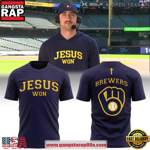 Milwaukee Brewers x Jesus Won 2026 Limited Edition T-Shirt