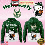 Milwaukee Bucks x Hello Kitty 2025 Christmas Limited Edition Hoodie